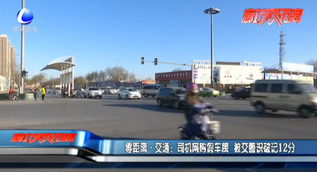 司機(jī)網(wǎng)購假車牌 被交警識(shí)破記12分