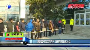 新能源號牌啟用首日 車管所前排起長隊