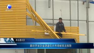 廊坊開發(fā)區(qū)金源道花卉市場(chǎng)被依法拆除