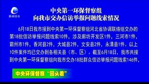 中央第一環(huán)保督察組向我市交辦信訪舉報問題線索情況