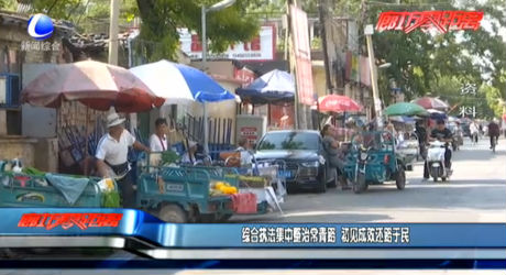 綜合執(zhí)法集中整治常青路 初見成效還路于民