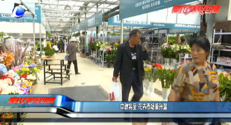 中秋將至 花卉市場漸升溫