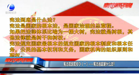 憲法知識知多少（一）——憲法到底是什么法？