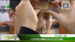 按穴位可以緩解視力模糊