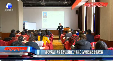 廊坊市危機(jī)干預(yù)專家團(tuán)和志愿者工作團(tuán)成立 為市民筑起心理健康防線