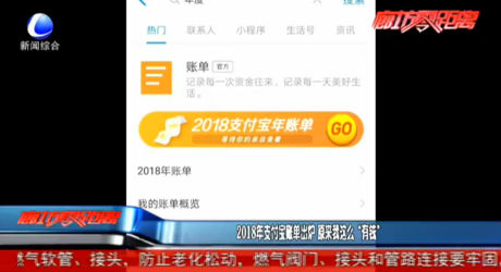 2018年支付寶賬單出爐 原來我這么“有錢”