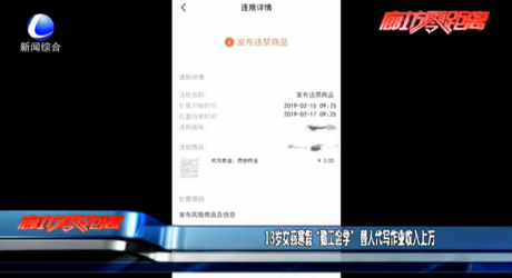 13歲女孩寒假“勤工儉學(xué)” 替人代寫作業(yè)收入上萬