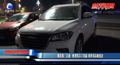 零距離交通：醉酒駕車不知險 僥幸司機被查處