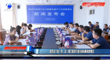 我市五個縣（市、區(qū)）強力推進行業(yè)污染問題深度整改