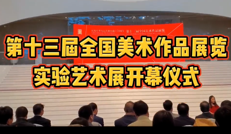 第十三屆全國美術作品展覽實驗藝術作品展開幕式