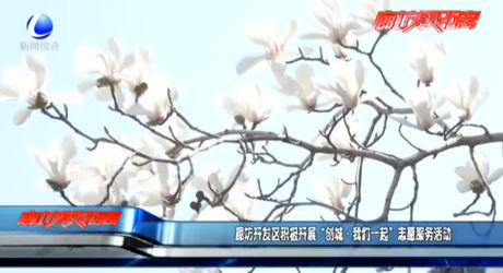 廊坊開發(fā)區(qū)積極開展“創(chuàng)城·我們一起”志愿服務(wù)活動