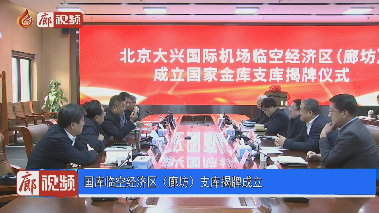 廊視頻 | 國庫臨空經(jīng)濟(jì)區(qū)（廊坊）支庫揭牌成立
