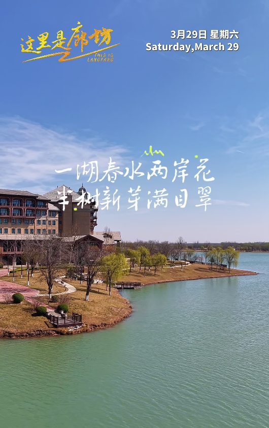 【這里是廊坊】一湖春水兩岸花 半樹(shù)新芽滿目翠