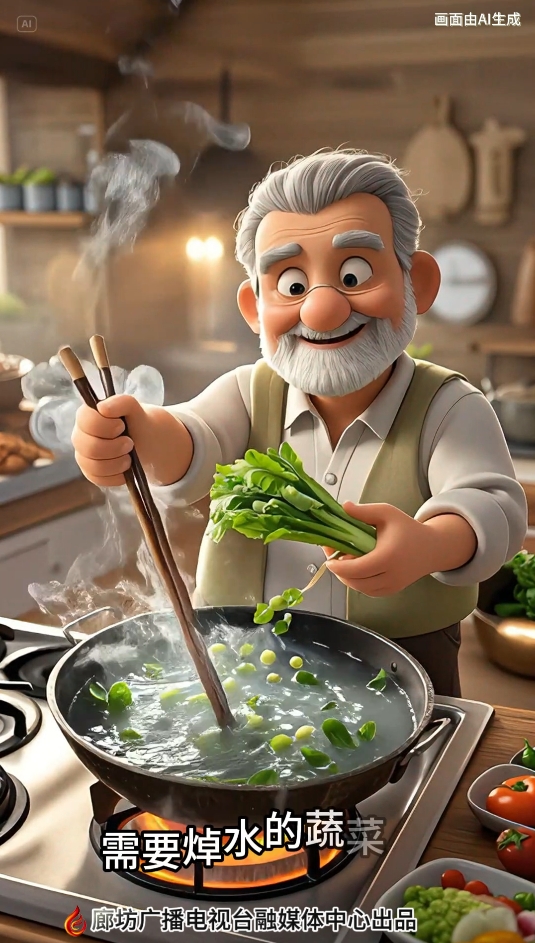 AI短視頻丨需要焯水的蔬菜，你知道嗎？