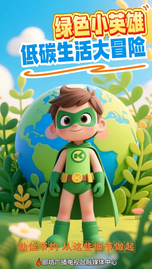 AI短視頻丨綠色小英雄 低碳生活大冒險